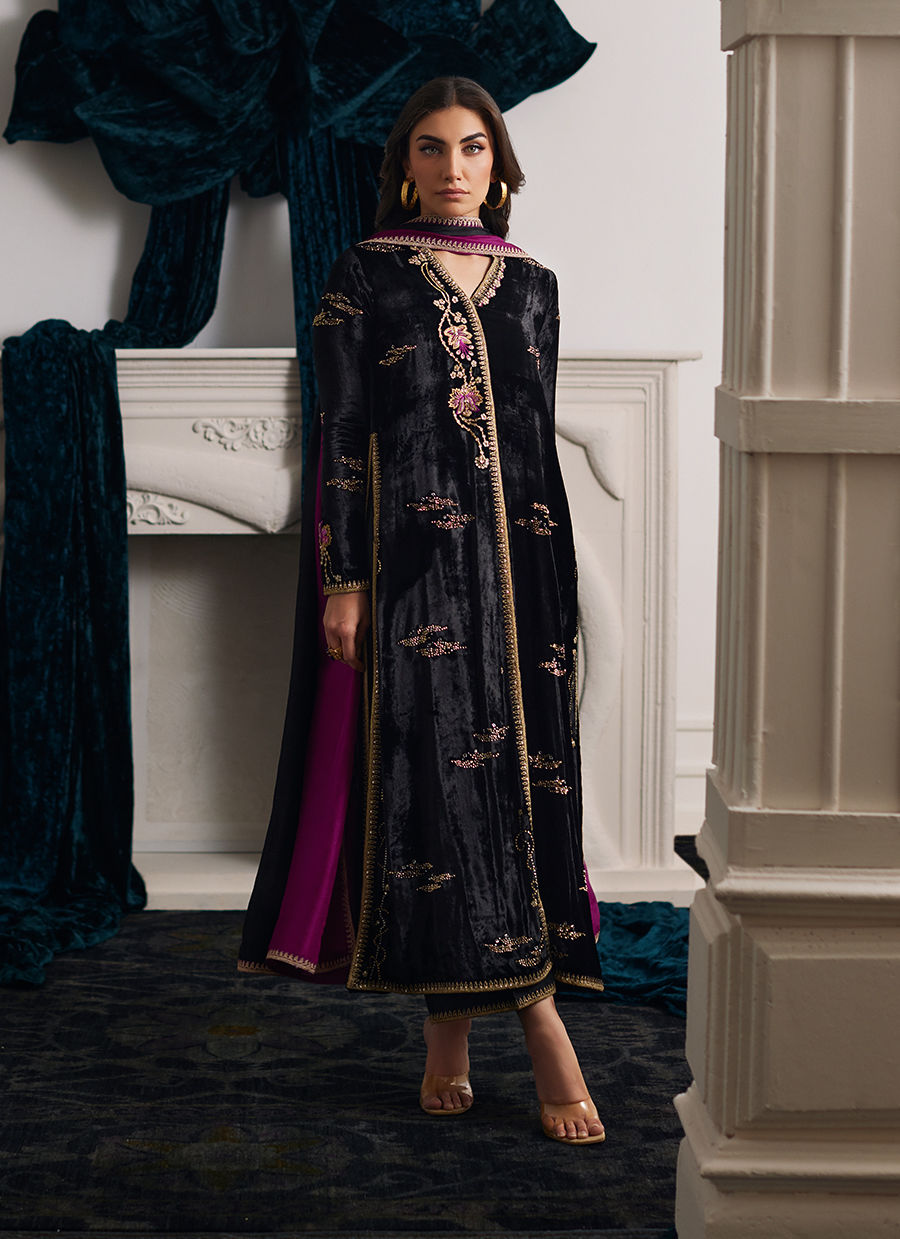 Farah Talib Aziz | Velvets The After Party | ANEMOS SHIRT AND DUPATTA by Farah Talib Aziz - Designer Dress - Type: Ladies Clothes - Available at Sana Yasir - 100% Original