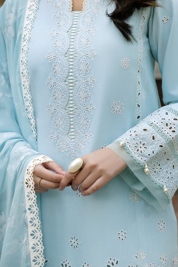Farasha | Summer Weaves Embroidered Lawn | Sky Haze by Farasha - Designer Dress - Type: Ladies Clothes - Available at Sana Yasir - 100% Original