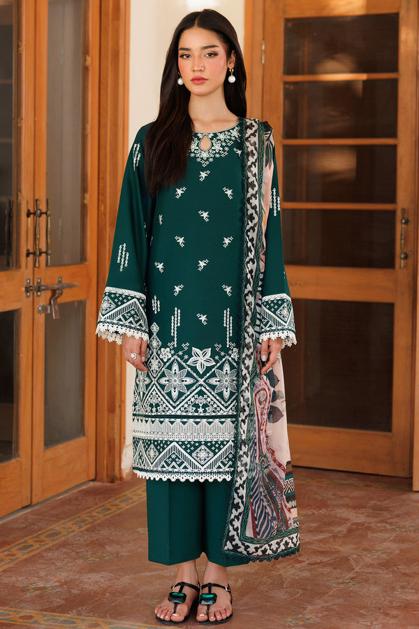 Farasha | Summer Weaves Embroidered Lawn | Teal Essence by Farasha - Designer Dress - Type: Ladies Clothes - Available at Sana Yasir - 100% Original