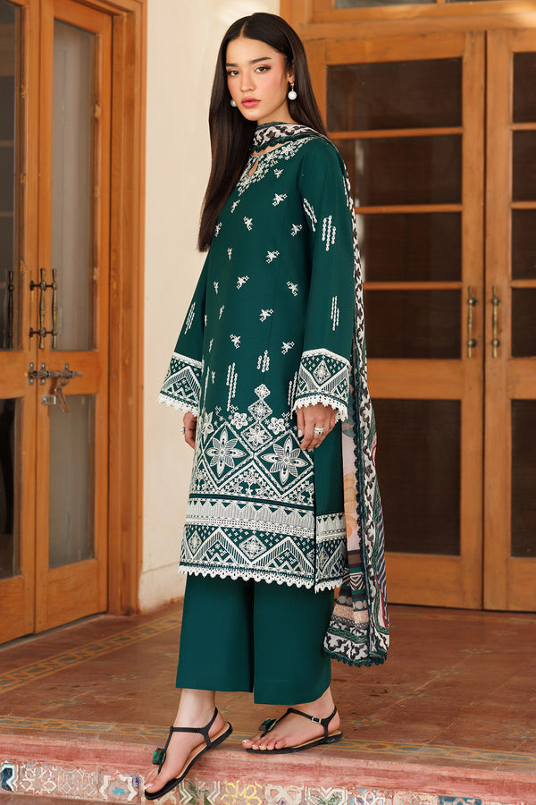 Farasha | Summer Weaves Embroidered Lawn | Teal Essence by Farasha - Designer Dress - Type: Ladies Clothes - Available at Sana Yasir - 100% Original