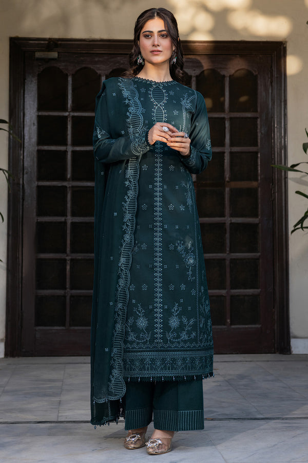 Farasha | Summer Weaves Embroidered Lawn | Teal Serenity by Farasha - Designer Dress - Type: Ladies Clothes - Available at Sana Yasir - 100% Original