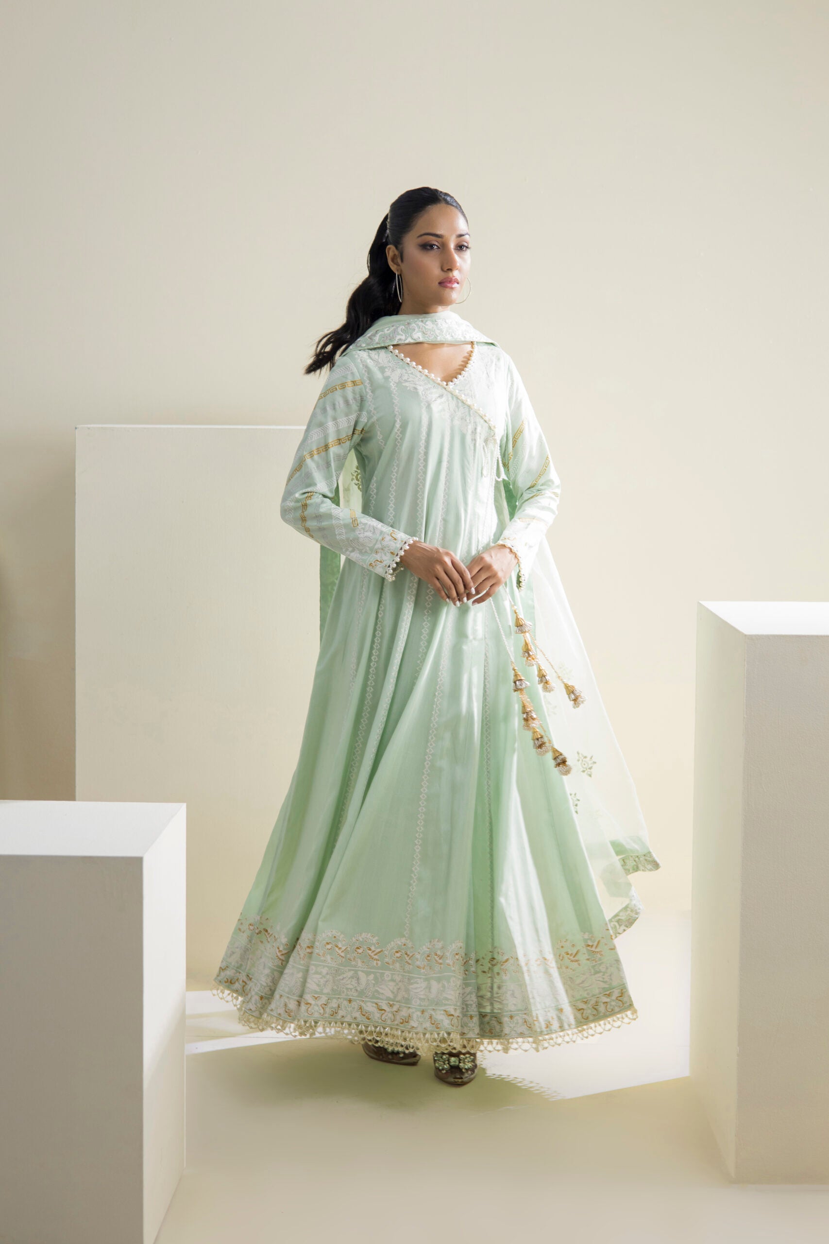 Farhat Jahan | Luxury Pret | Aabroo by Farhat Jahan - Designer Dress - Type: Formal - Available at Sana Yasir - 100% Original