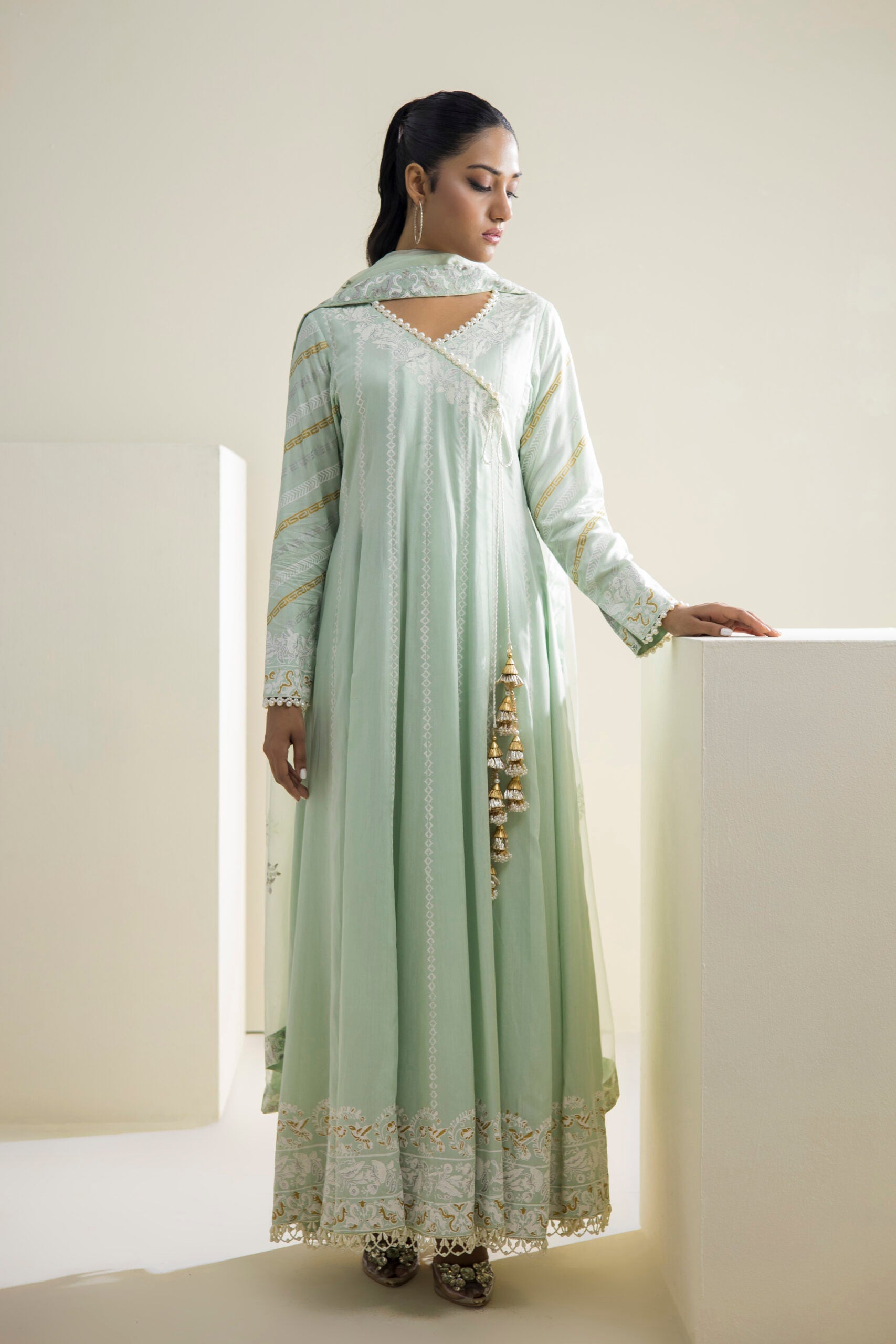 Farhat Jahan | Luxury Pret | Aabroo by Farhat Jahan - Designer Dress - Type: Formal - Available at Sana Yasir - 100% Original