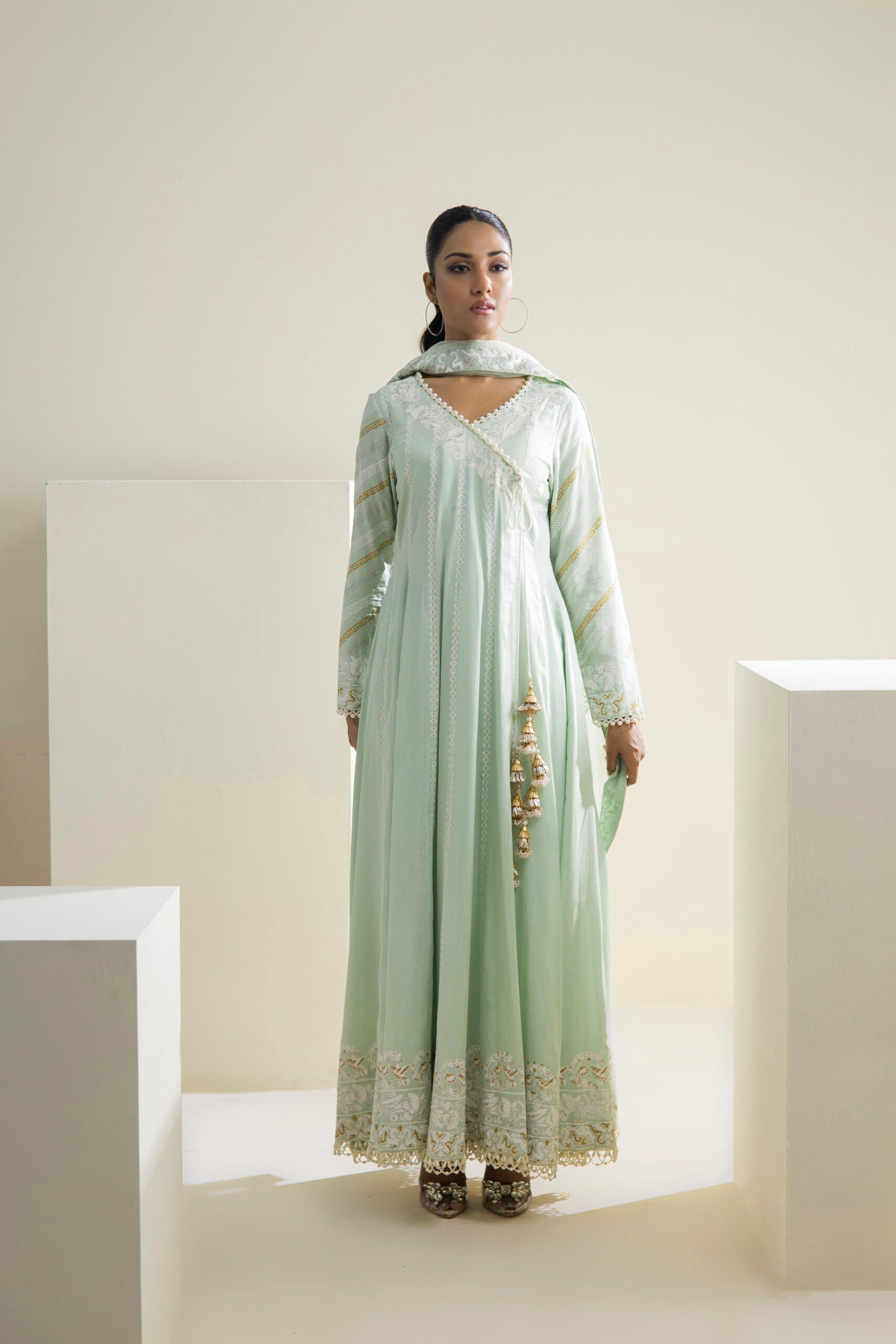 Farhat Jahan | Luxury Pret | Aabroo by Farhat Jahan - Designer Dress - Type: Formal - Available at Sana Yasir - 100% Original