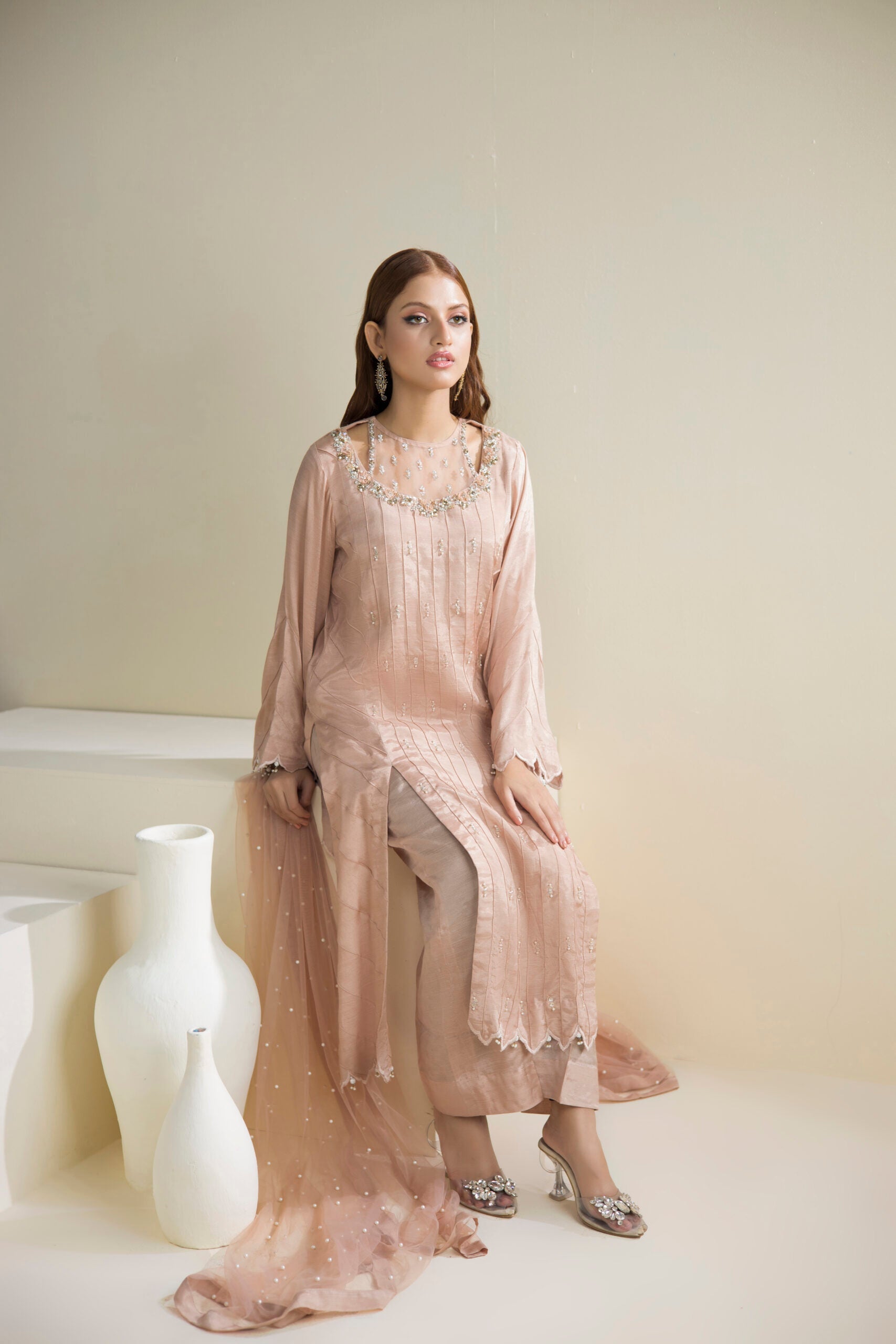 Farhat Jahan | Luxury Pret | Lily by Farhat Jahan - Designer Dress - Type: Formal - Available at Sana Yasir - 100% Original