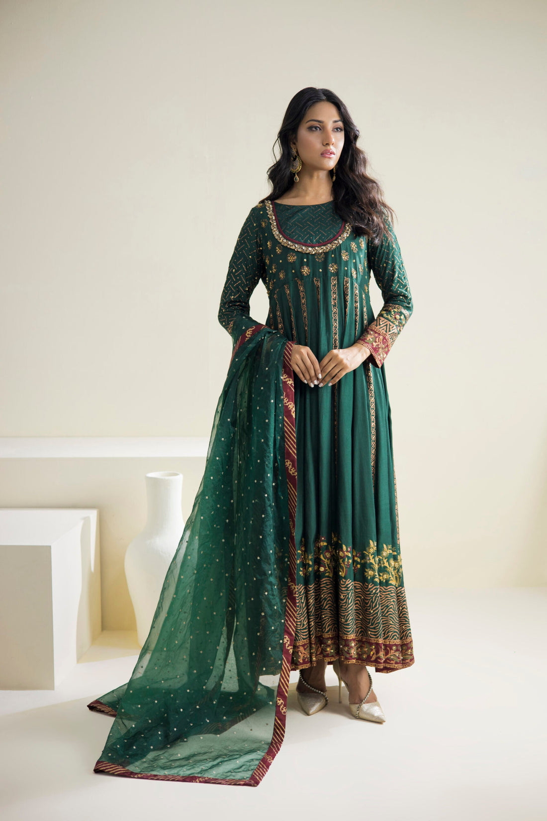 Farhat Jahan | Luxury Pret | Reyah by Farhat Jahan - Designer Dress - Type: Formal - Available at Sana Yasir - 100% Original