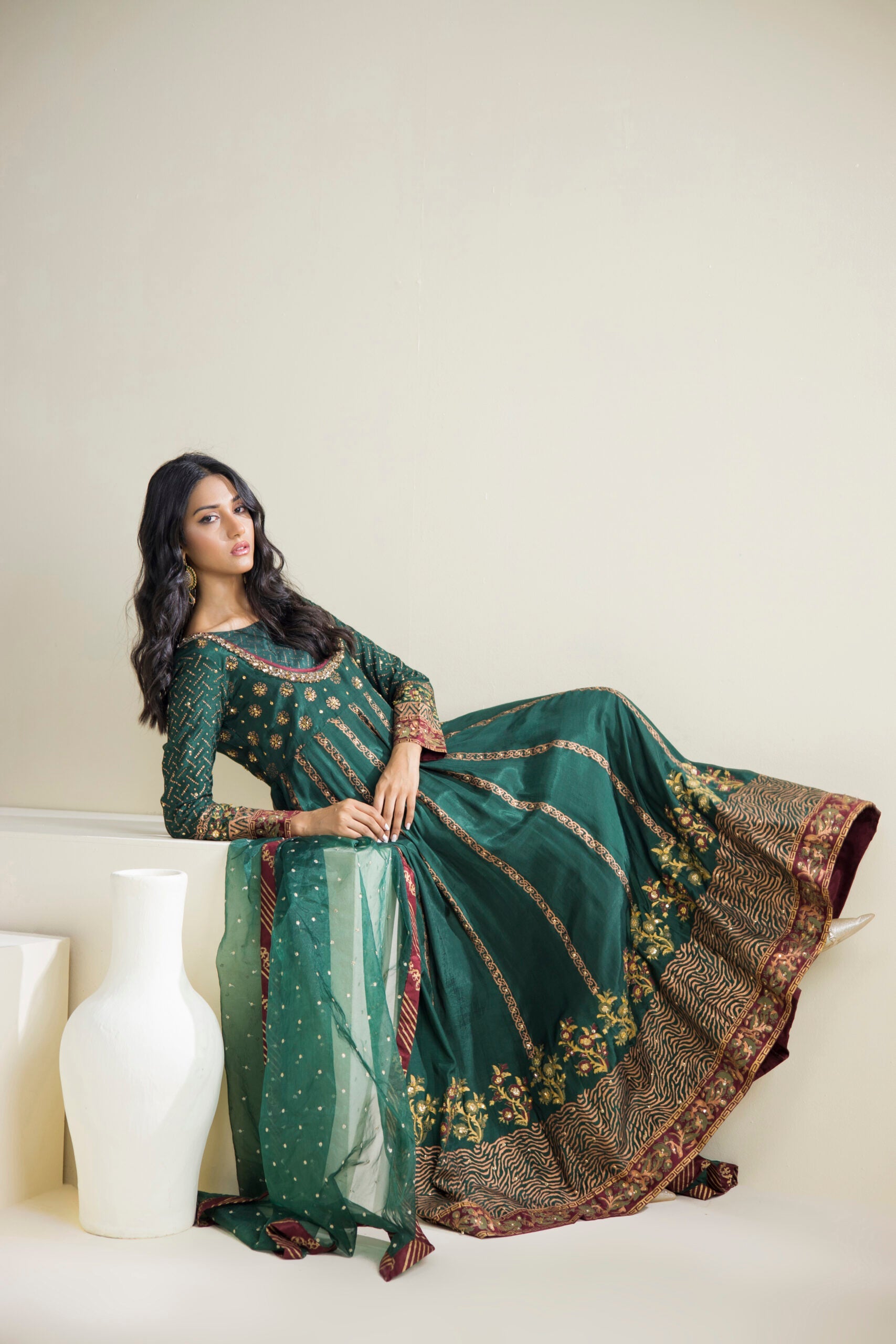 Farhat Jahan | Luxury Pret | Reyah by Farhat Jahan - Designer Dress - Type: Formal - Available at Sana Yasir - 100% Original