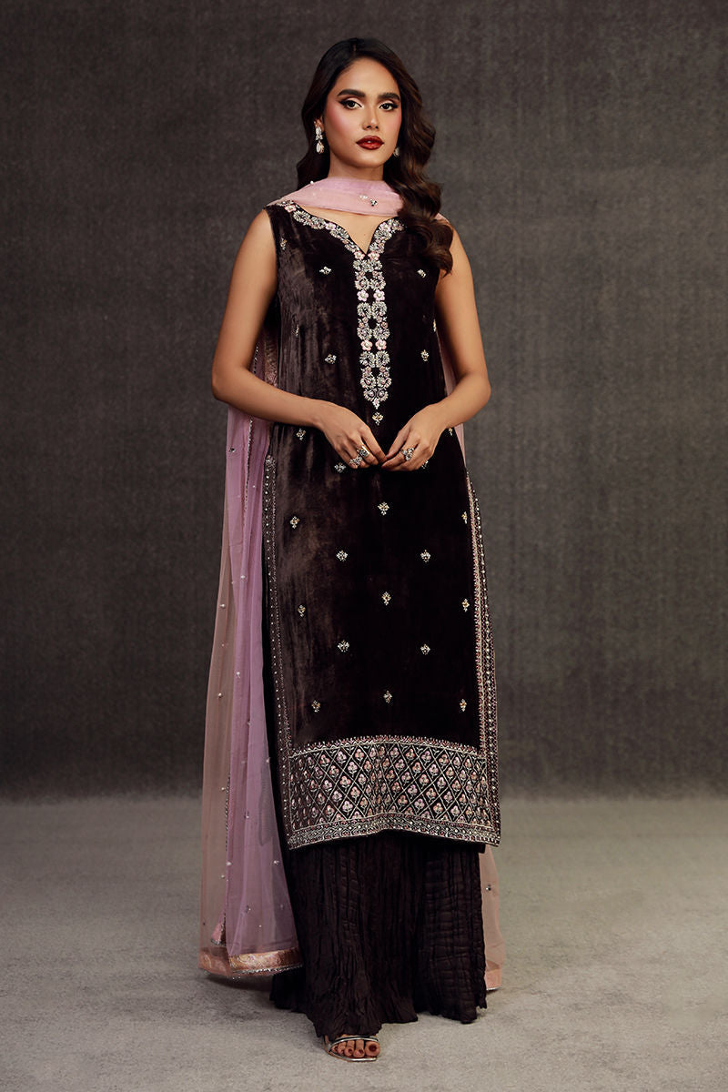 Fatima Khan | Anan Velvet Edit | Ilham by Fatima Khan - Designer Dress - Type: Ladies Clothes - Available at Sana Yasir - 100% Original
