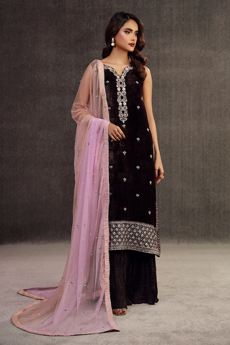 Fatima Khan | Anan Velvet Edit | Ilham by Fatima Khan - Designer Dress - Type: Ladies Clothes - Available at Sana Yasir - 100% Original