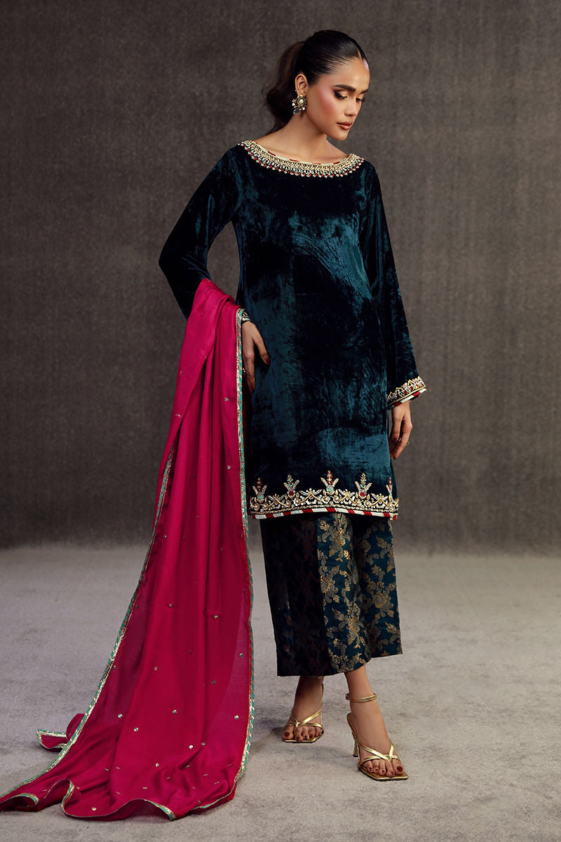Fatima Khan | Anan Velvet Edit | Mirwa by Fatima Khan - Designer Dress - Type: Ladies Clothes - Available at Sana Yasir - 100% Original