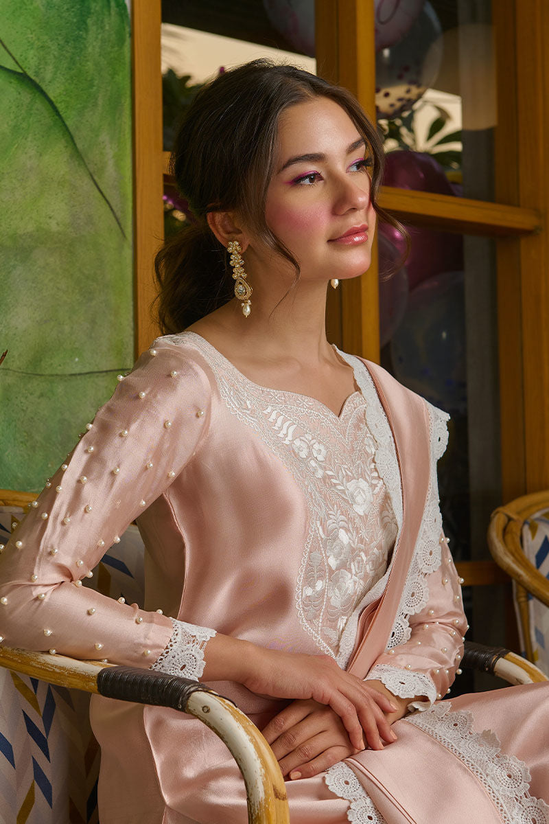 Fatima Khan | Best Sellers 24 | PEACHY PEARL by Fatima Khan - Designer Dress - Type: Luxury - Available at Sana Yasir - 100% Original