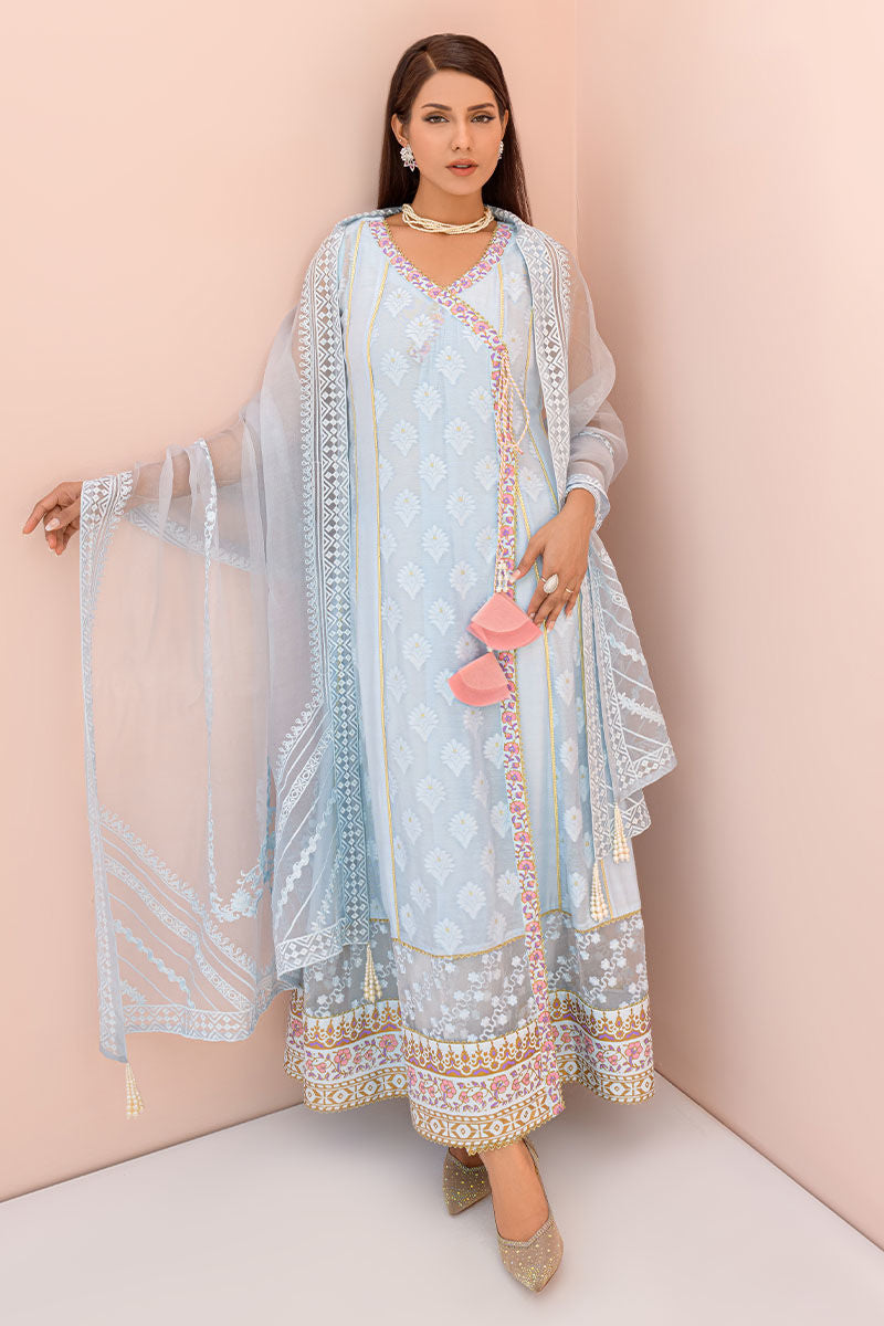 Fatima Khan | Best Sellers 24 | TEAPOT BLUE by Fatima Khan - Designer Dress - Type: Luxury - Available at Sana Yasir - 100% Original