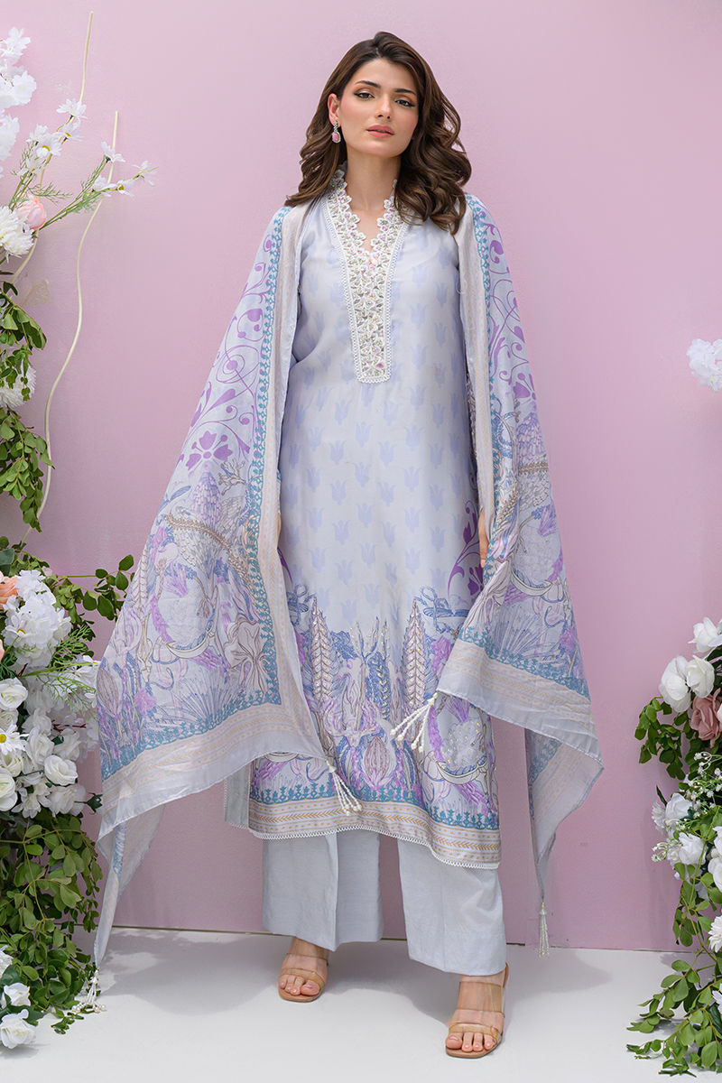 Fatima Khan | Eid Digital Silk Prints |  Dawn by Fatima Khan - Designer Dress - Type: Ladies Clothes - Available at Sana Yasir - 100% Original