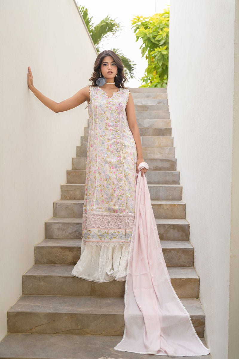Fatima Khan | Eid Digital Silk Prints |   Flora by Fatima Khan - Designer Dress - Type: Ladies Clothes - Available at Sana Yasir - 100% Original