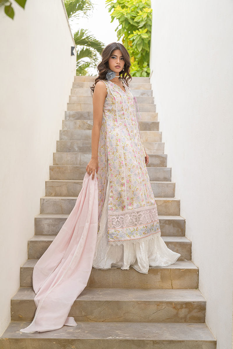 Fatima Khan | Eid Digital Silk Prints |   Flora by Fatima Khan - Designer Dress - Type: Ladies Clothes - Available at Sana Yasir - 100% Original