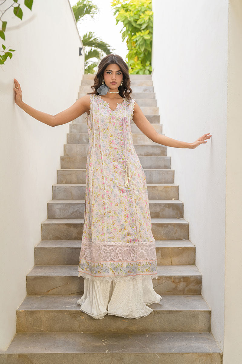 Fatima Khan | Eid Digital Silk Prints |   Flora by Fatima Khan - Designer Dress - Type: Ladies Clothes - Available at Sana Yasir - 100% Original