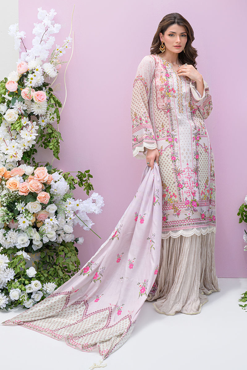 Fatima Khan | Eid Digital Silk Prints |   Floralia by Fatima Khan - Designer Dress - Type: Ladies Clothes - Available at Sana Yasir - 100% Original
