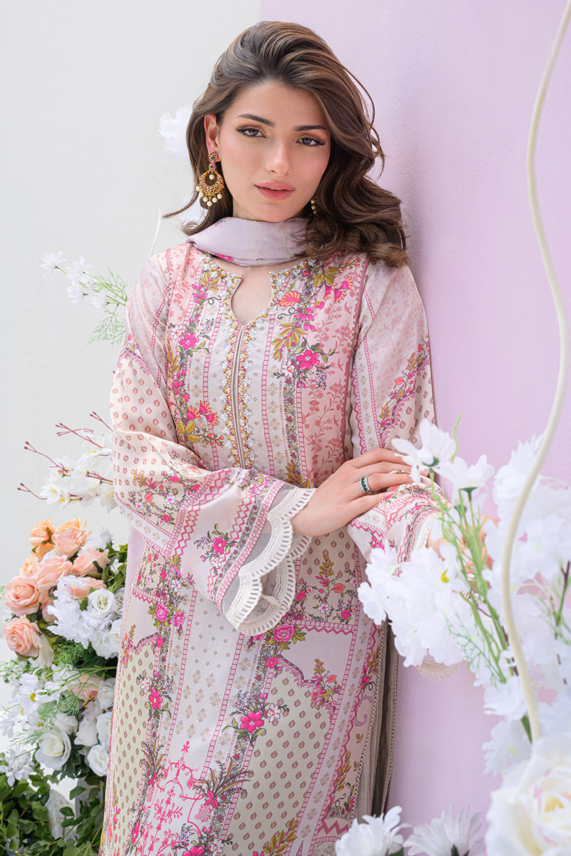 Fatima Khan | Eid Digital Silk Prints |   Floralia by Fatima Khan - Designer Dress - Type: Ladies Clothes - Available at Sana Yasir - 100% Original