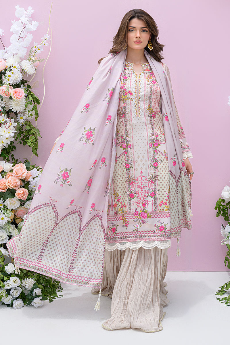 Fatima Khan | Eid Digital Silk Prints |   Floralia by Fatima Khan - Designer Dress - Type: Ladies Clothes - Available at Sana Yasir - 100% Original