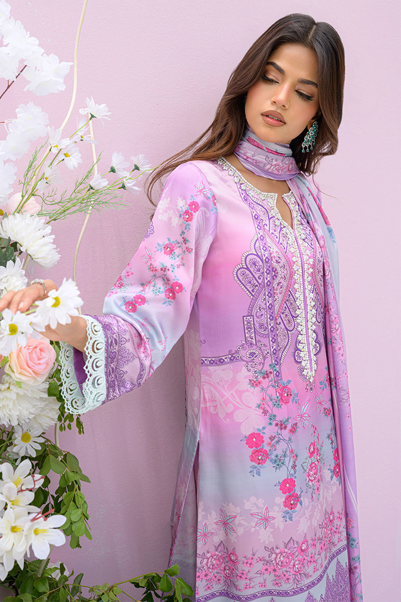 Fatima Khan | Eid Digital Silk Prints |   Gardenia by Fatima Khan - Designer Dress - Type: Ladies Clothes - Available at Sana Yasir - 100% Original