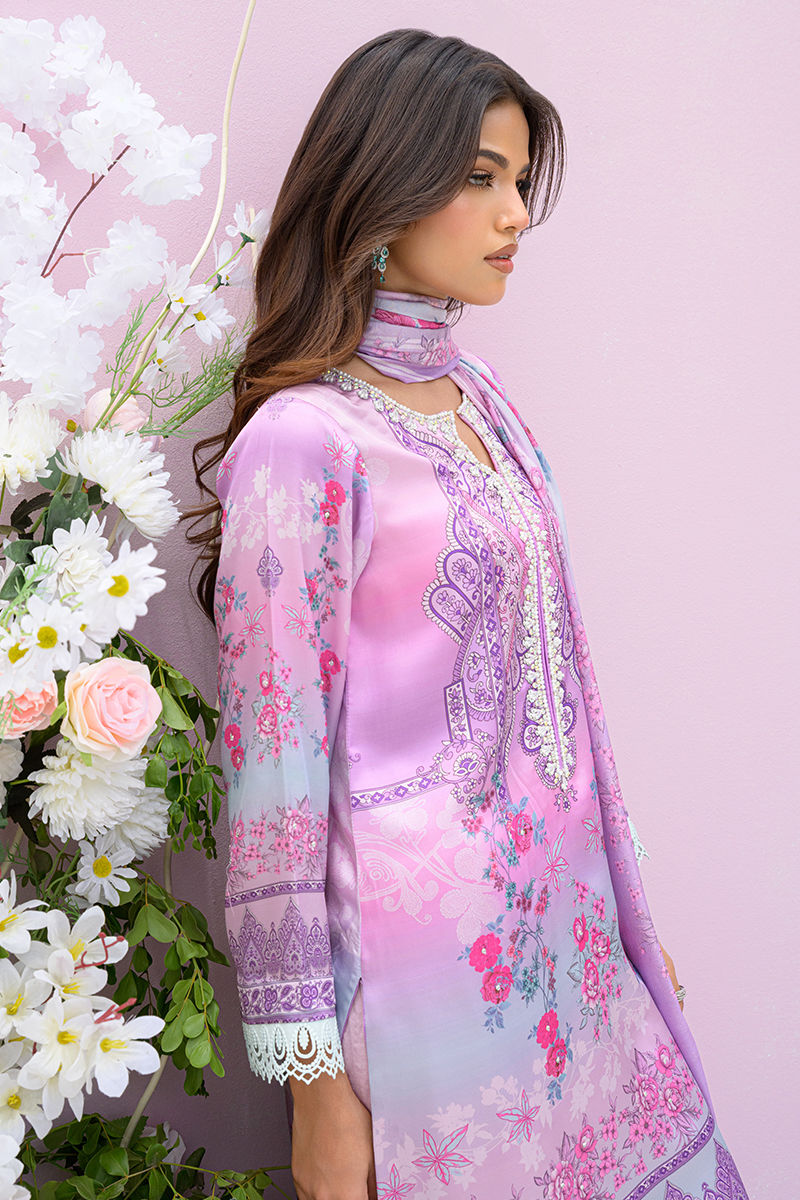 Fatima Khan | Eid Digital Silk Prints |   Gardenia by Fatima Khan - Designer Dress - Type: Ladies Clothes - Available at Sana Yasir - 100% Original