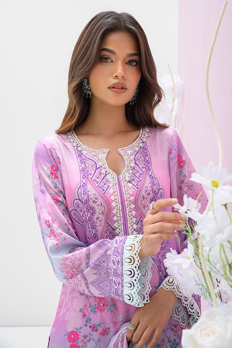 Fatima Khan | Eid Digital Silk Prints |   Gardenia by Fatima Khan - Designer Dress - Type: Ladies Clothes - Available at Sana Yasir - 100% Original