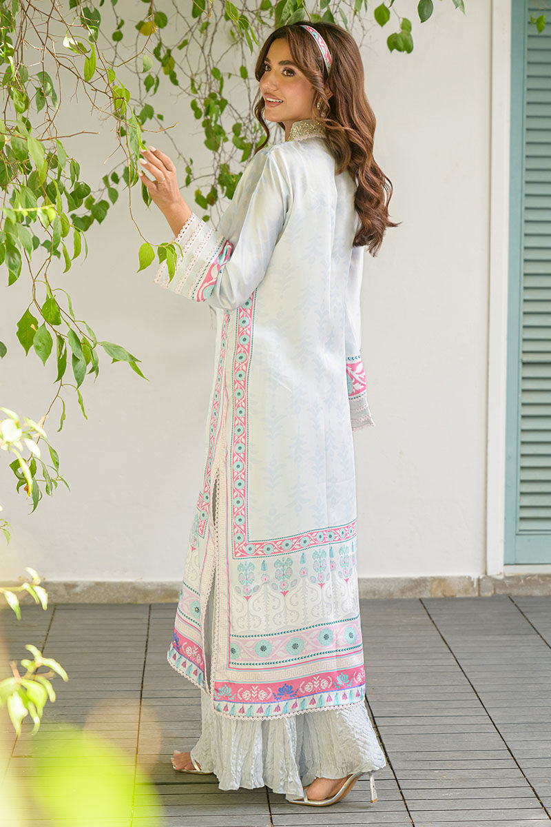 Fatima Khan | Eid Digital Silk Prints | Mod Sky by Fatima Khan - Designer Dress - Type: Ladies Clothes - Available at Sana Yasir - 100% Original