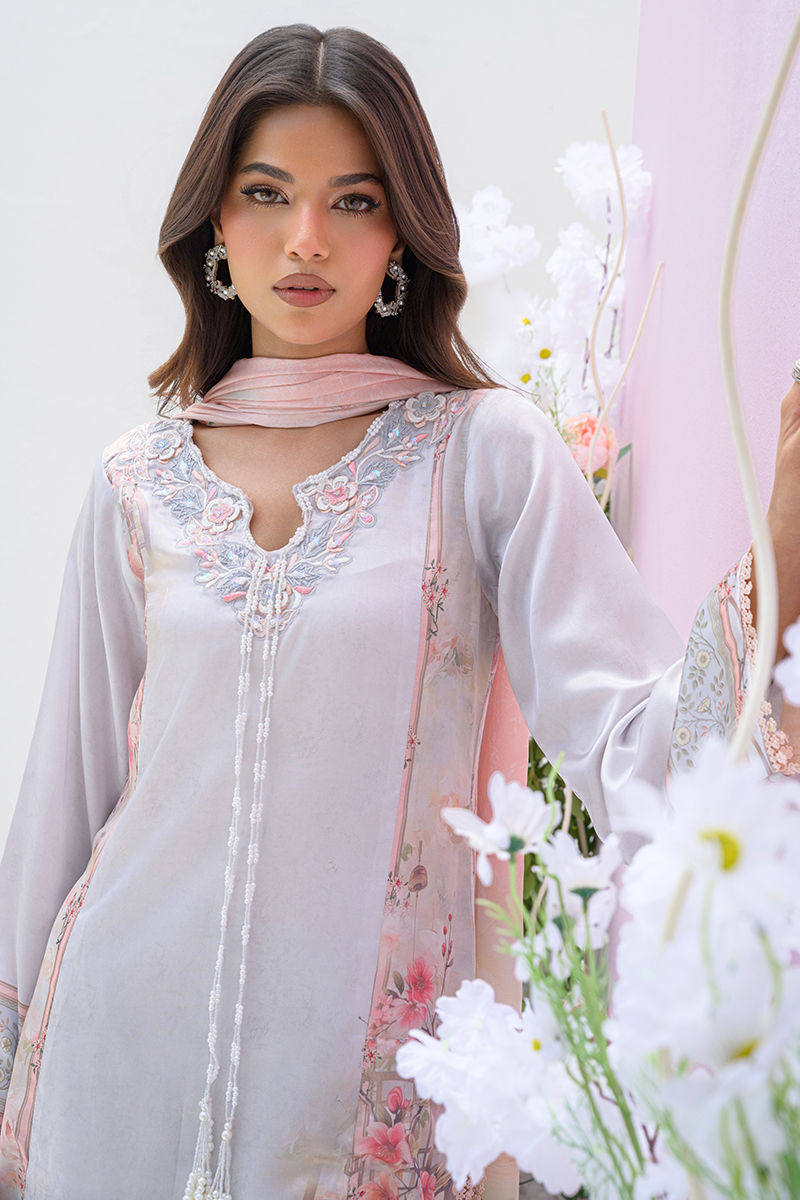 Fatima Khan | Eid Digital Silk Prints | Oriental Haze by Fatima Khan - Designer Dress - Type: Ladies Clothes - Available at Sana Yasir - 100% Original