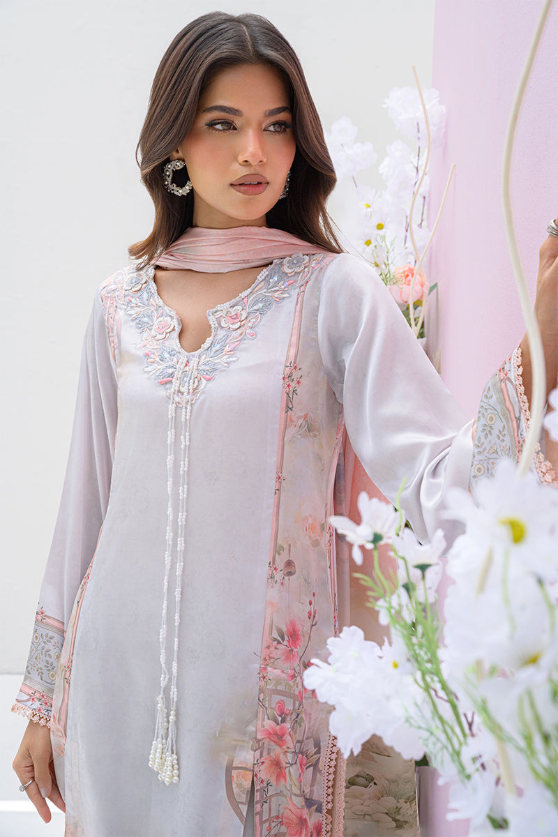Fatima Khan | Eid Digital Silk Prints | Oriental Haze by Fatima Khan - Designer Dress - Type: Ladies Clothes - Available at Sana Yasir - 100% Original