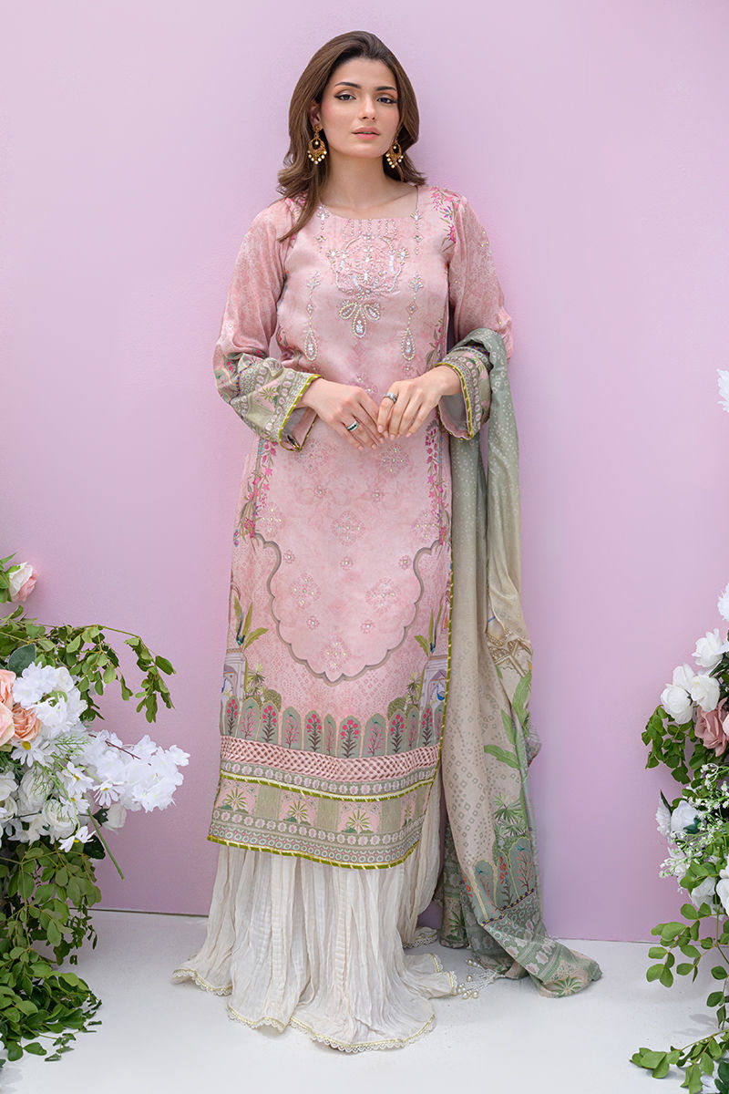 Fatima Khan | Eid Digital Silk Prints | Petaluxe by Fatima Khan - Designer Dress - Type: Ladies Clothes - Available at Sana Yasir - 100% Original
