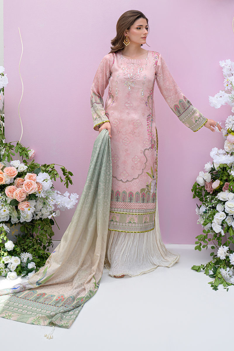 Fatima Khan | Eid Digital Silk Prints | Petaluxe by Fatima Khan - Designer Dress - Type: Ladies Clothes - Available at Sana Yasir - 100% Original