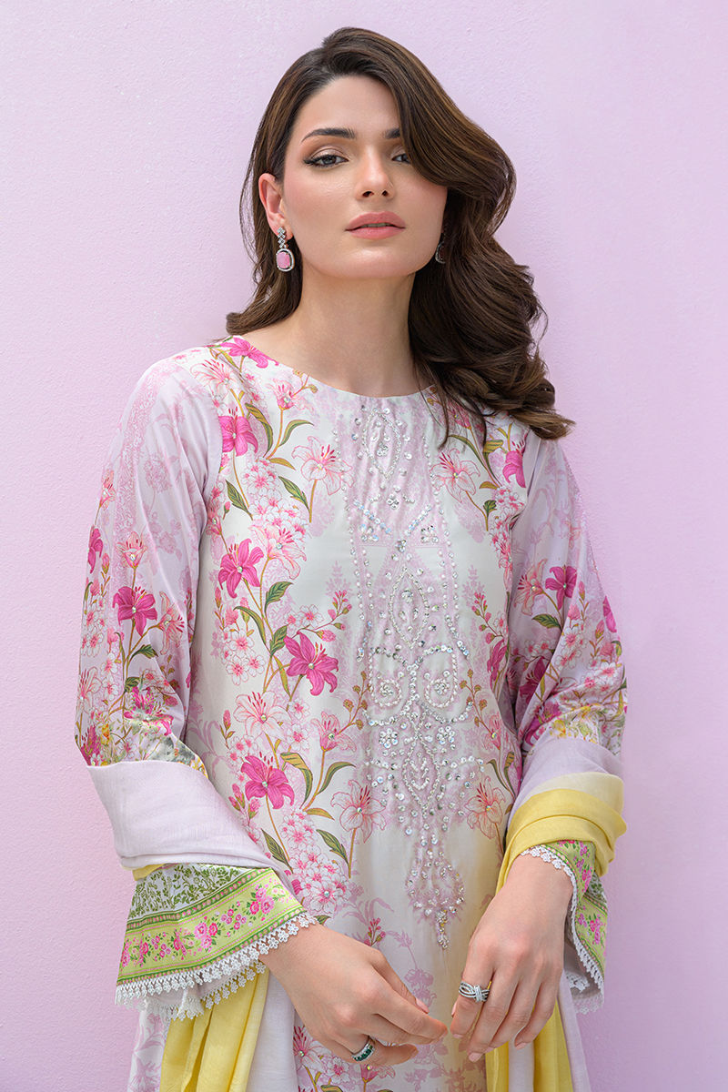 Fatima Khan | Eid Digital Silk Prints | Rose Reverie by Fatima Khan - Designer Dress - Type: Ladies Clothes - Available at Sana Yasir - 100% Original