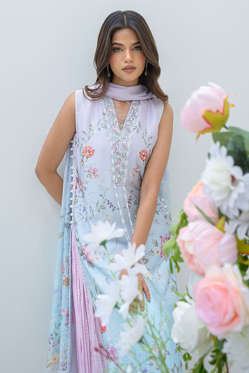 Fatima Khan | Eid Digital Silk Prints | Skye by Fatima Khan - Designer Dress - Type: Ladies Clothes - Available at Sana Yasir - 100% Original