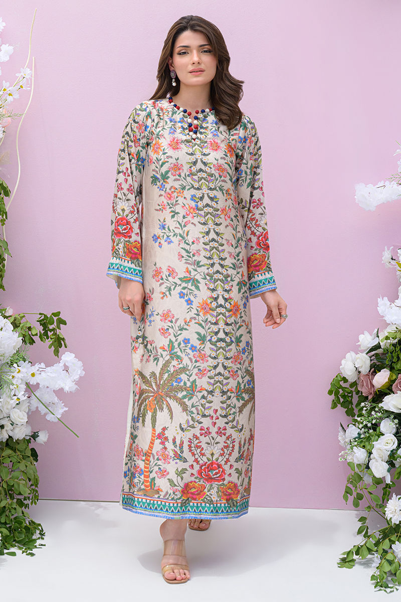 Fatima Khan | Eid Digital Silk Prints | Wildflower by Fatima Khan - Designer Dress - Type: Ladies Clothes - Available at Sana Yasir - 100% Original