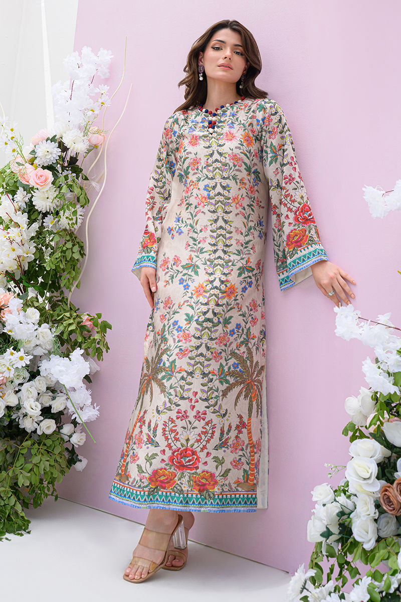 Fatima Khan | Eid Digital Silk Prints | Wildflower by Fatima Khan - Designer Dress - Type: Ladies Clothes - Available at Sana Yasir - 100% Original