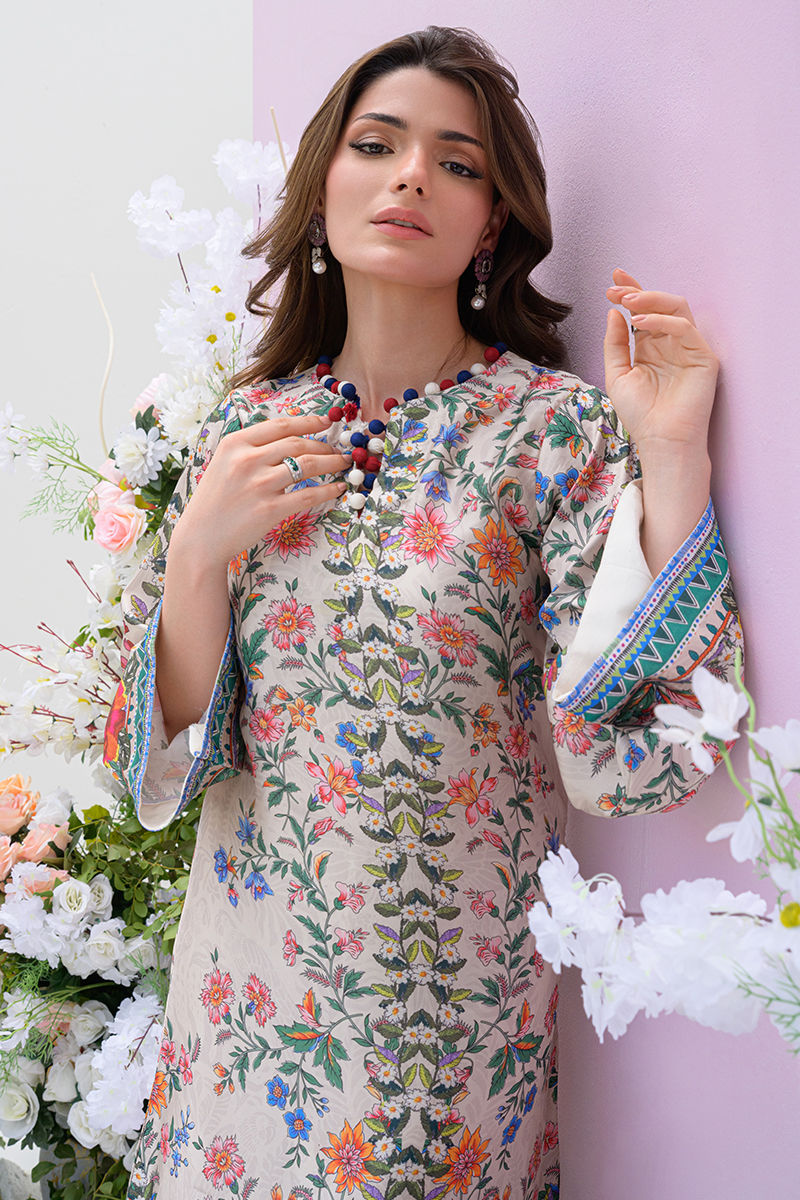 Fatima Khan | Eid Digital Silk Prints | Wildflower by Fatima Khan - Designer Dress - Type: Ladies Clothes - Available at Sana Yasir - 100% Original