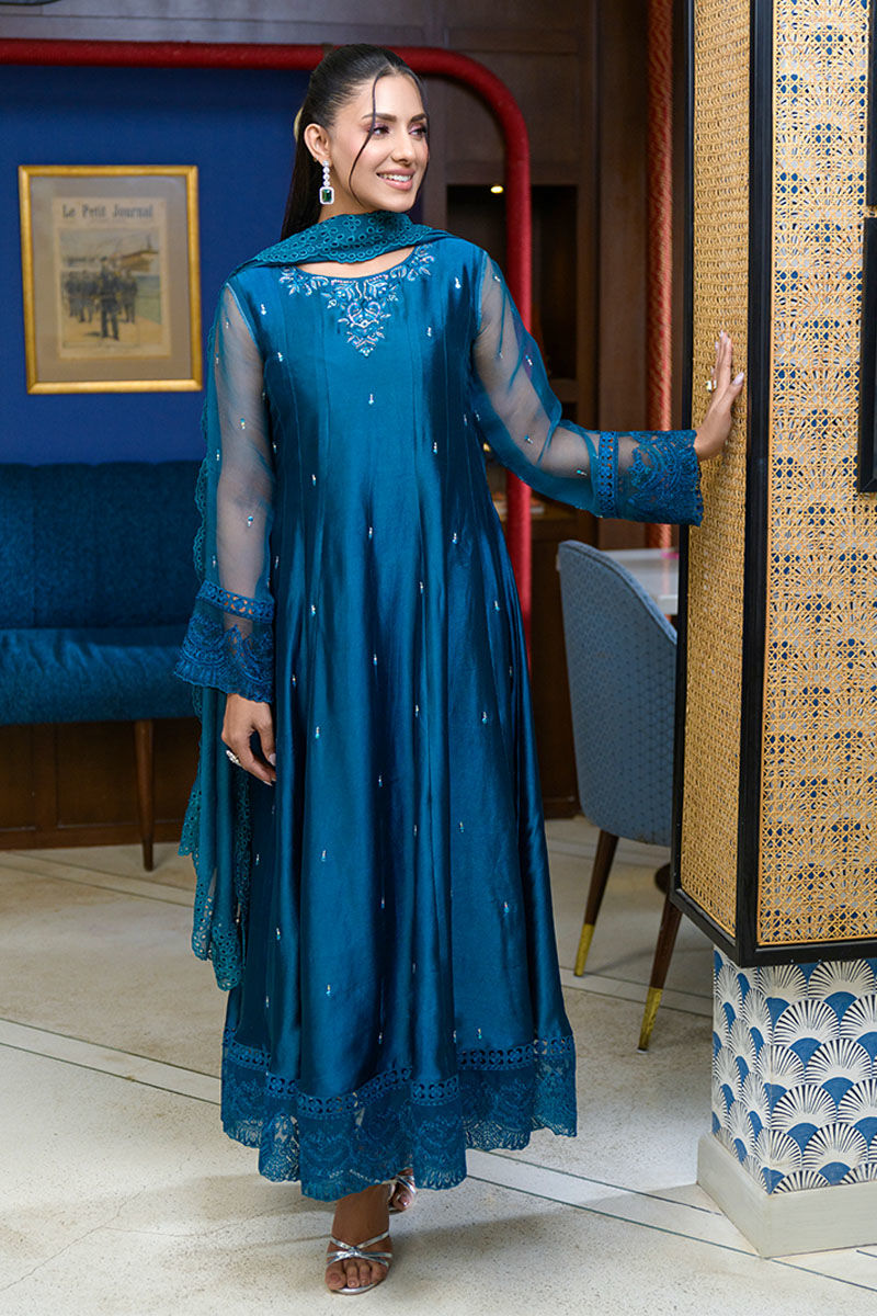 Fatima Khan | La Fleur Eid Edit | Azure Jade by Fatima Khan - Designer Dress - Type: Ladies Clothes - Available at Sana Yasir - 100% Original