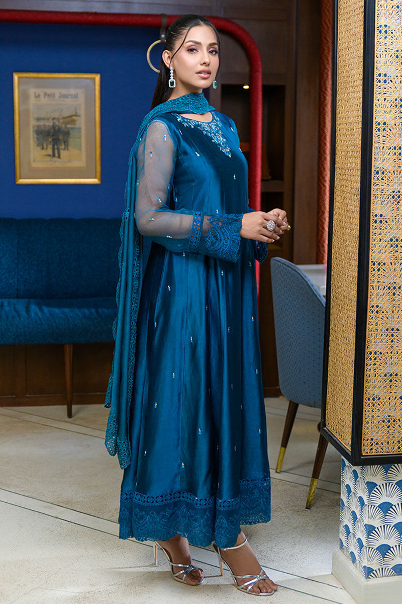 Fatima Khan | La Fleur Eid Edit | Azure Jade by Fatima Khan - Designer Dress - Type: Ladies Clothes - Available at Sana Yasir - 100% Original