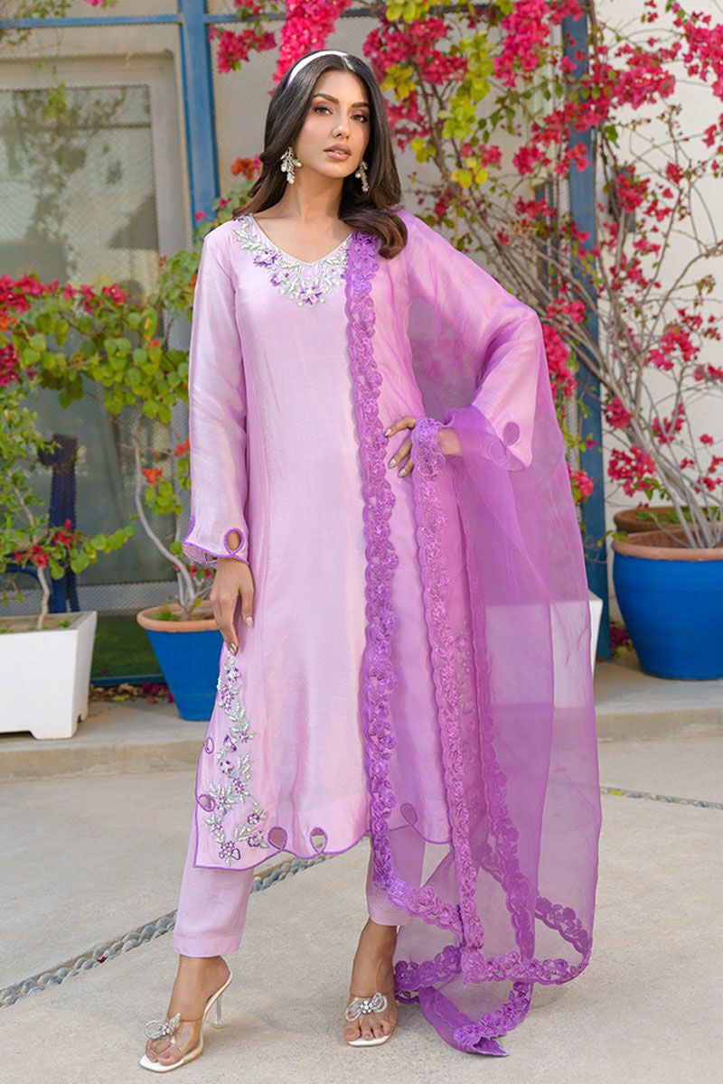 Fatima Khan | La Fleur Eid Edit | Lavenderlicious by Fatima Khan - Designer Dress - Type: Ladies Clothes - Available at Sana Yasir - 100% Original