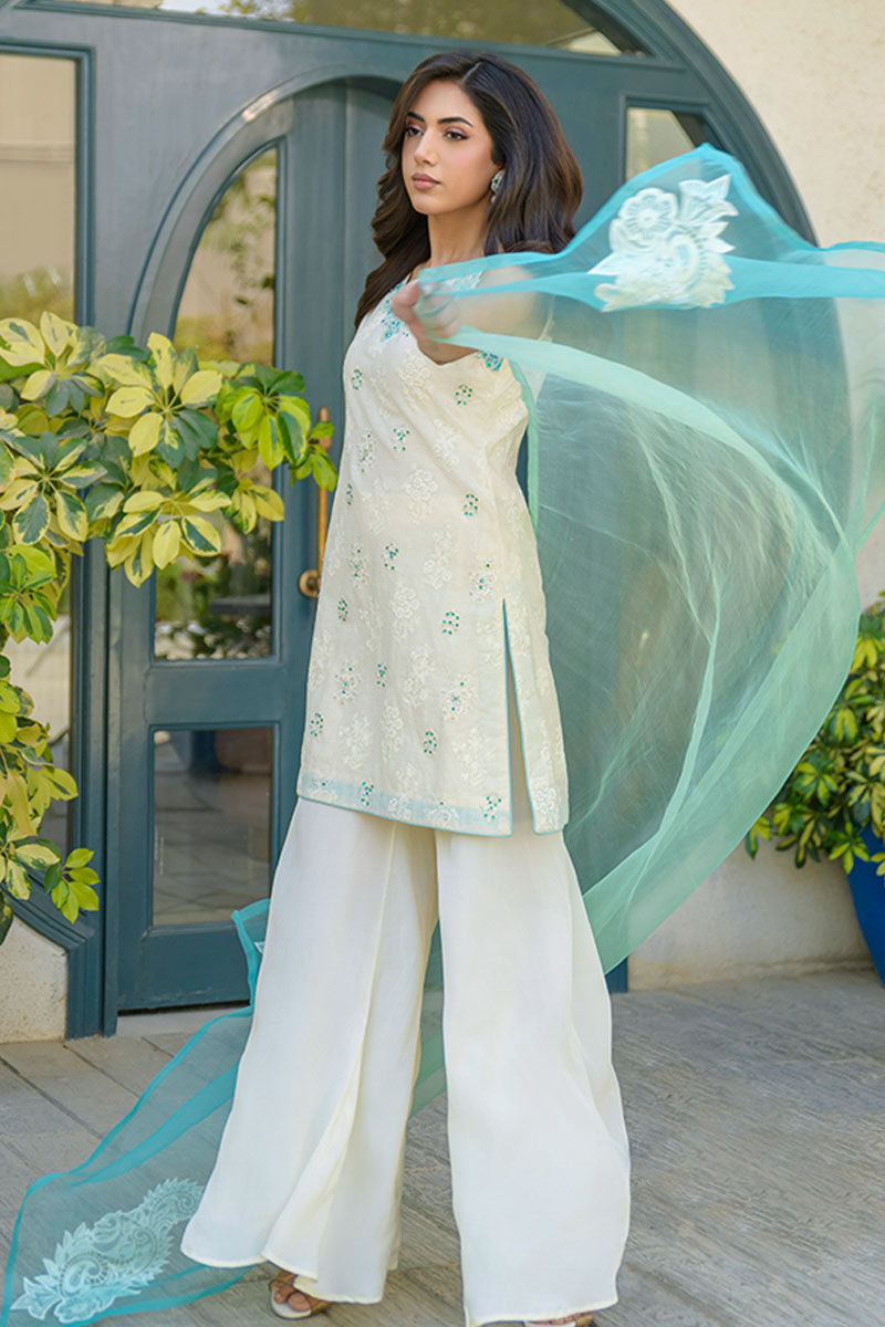 Fatima Khan | La Fleur Eid Edit | Minty Fresh by Fatima Khan - Designer Dress - Type: Ladies Clothes - Available at Sana Yasir - 100% Original