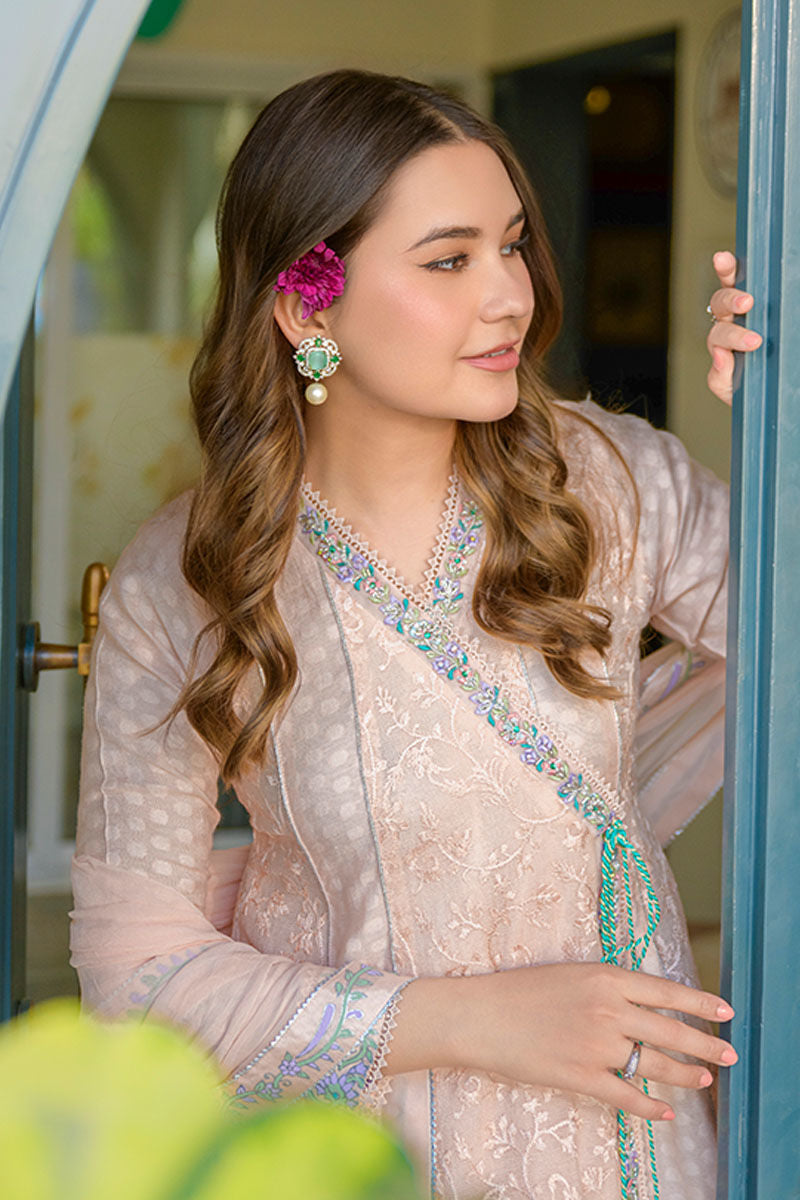 Fatima Khan | La Fleur Eid Edit | Peach Please by Fatima Khan - Designer Dress - Type: Ladies Clothes - Available at Sana Yasir - 100% Original
