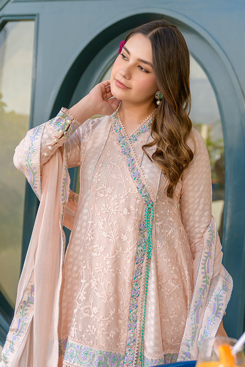 Fatima Khan | La Fleur Eid Edit | Peach Please by Fatima Khan - Designer Dress - Type: Ladies Clothes - Available at Sana Yasir - 100% Original