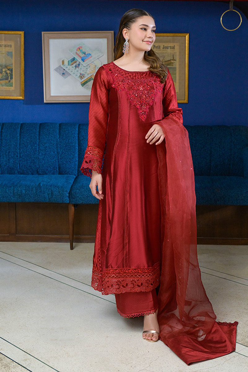 Fatima Khan | La Fleur Eid Edit | Scarlet by Fatima Khan - Designer Dress - Type: Ladies Clothes - Available at Sana Yasir - 100% Original