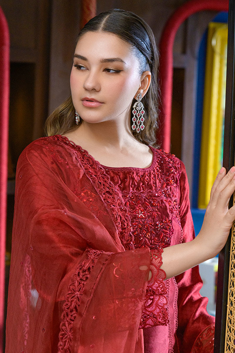 Fatima Khan | La Fleur Eid Edit | Scarlet by Fatima Khan - Designer Dress - Type: Ladies Clothes - Available at Sana Yasir - 100% Original