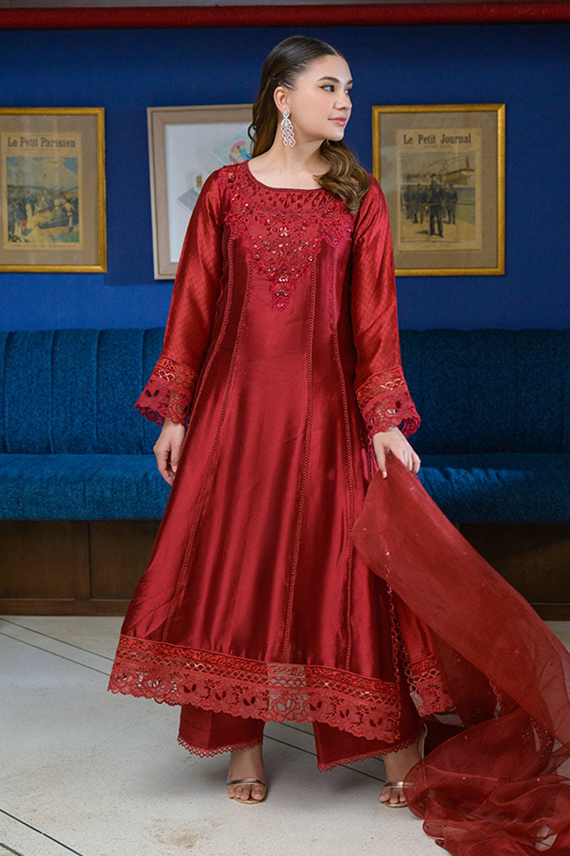 Fatima Khan | La Fleur Eid Edit | Scarlet by Fatima Khan - Designer Dress - Type: Ladies Clothes - Available at Sana Yasir - 100% Original