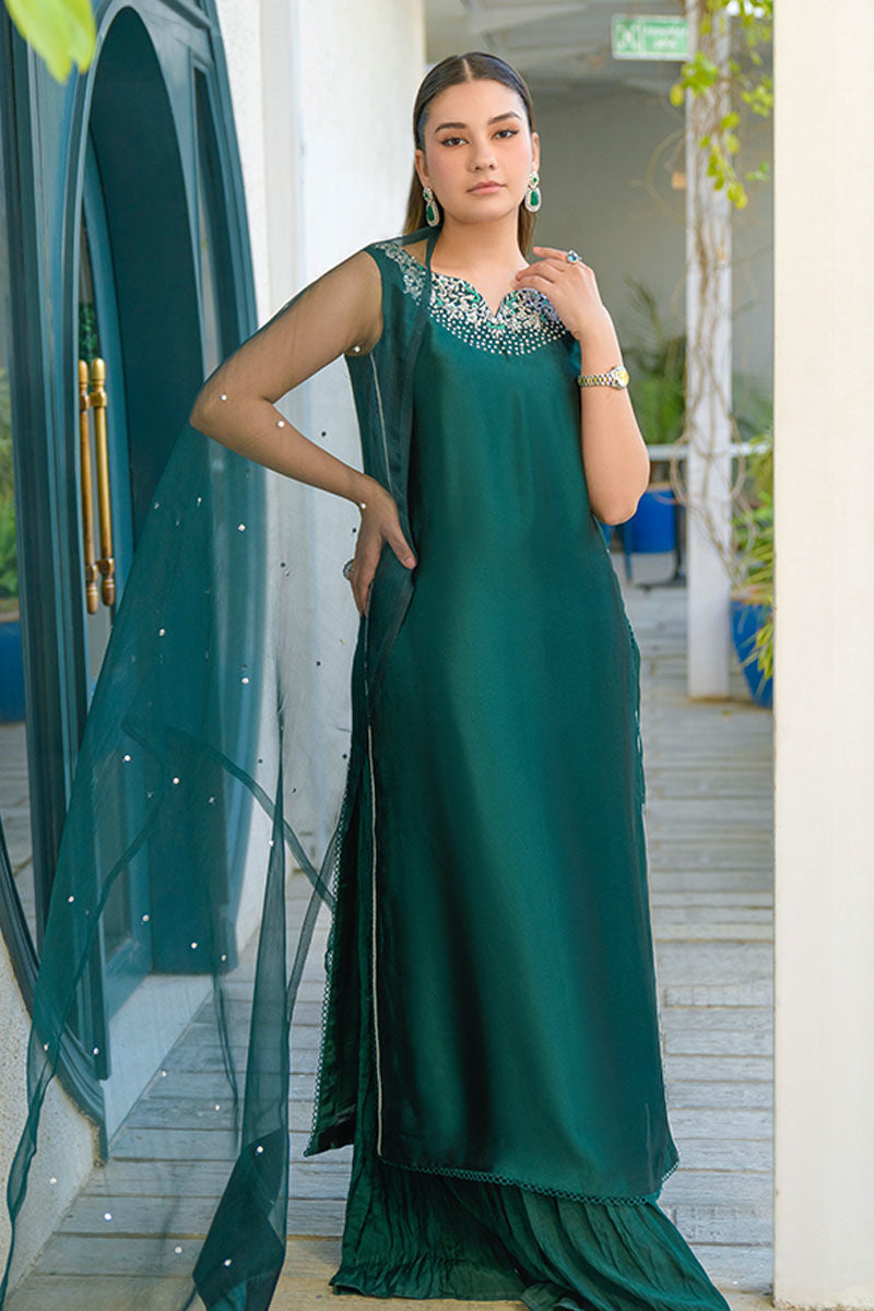 Fatima Khan | La Fleur Eid Edit | Viridity by Fatima Khan - Designer Dress - Type: Ladies Clothes - Available at Sana Yasir - 100% Original