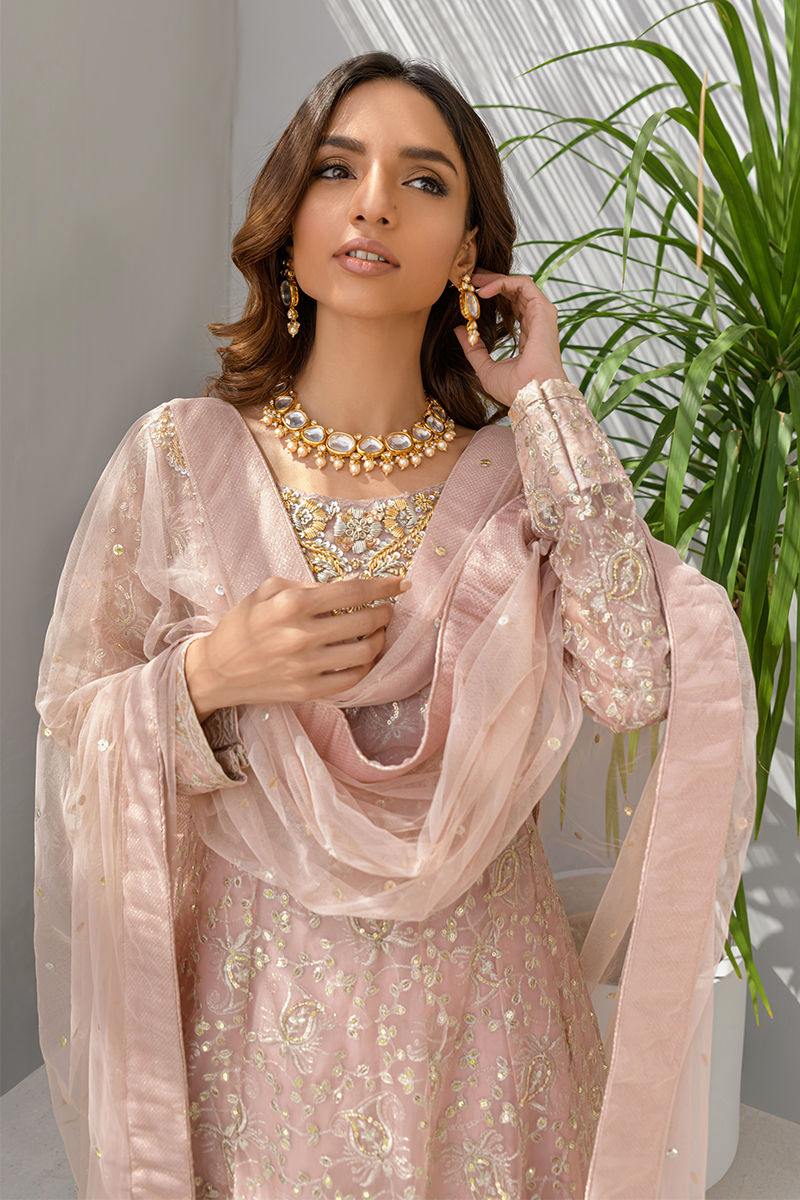 Fatima Khan | Luxury Pret 24 | DAISY PINK by Fatima Khan - Designer Dress - Type: Luxury - Available at Sana Yasir - 100% Original