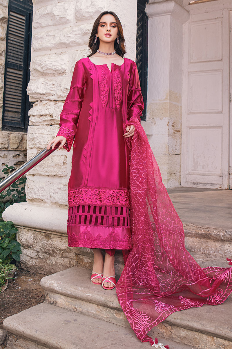 Fatima Khan | Luxury Pret 24 | FUCHSIA RUSH by Fatima Khan - Designer Dress - Type: Luxury - Available at Sana Yasir - 100% Original