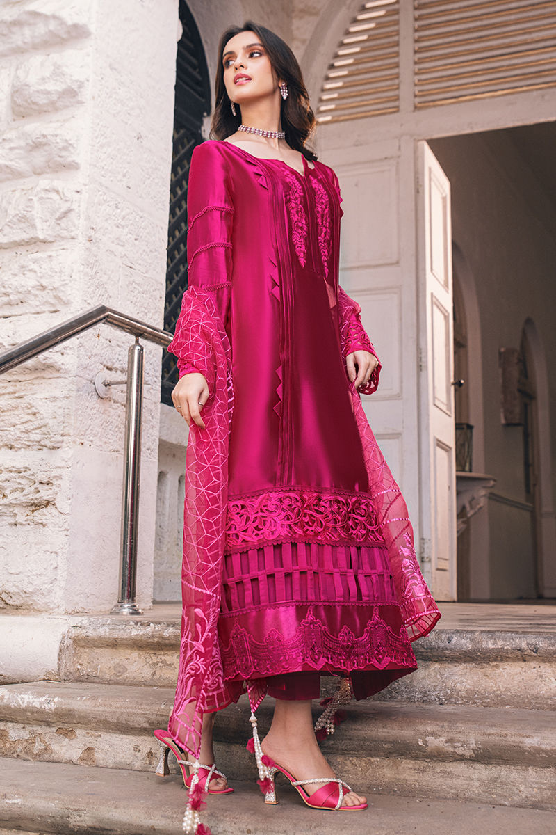 Fatima Khan | Luxury Pret 24 | FUCHSIA RUSH by Fatima Khan - Designer Dress - Type: Luxury - Available at Sana Yasir - 100% Original