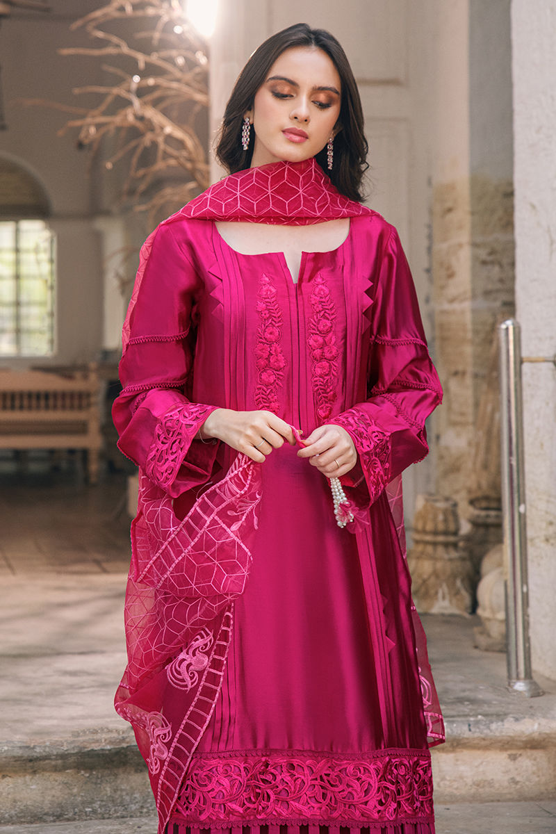 Fatima Khan | Luxury Pret 24 | FUCHSIA RUSH by Fatima Khan - Designer Dress - Type: Luxury - Available at Sana Yasir - 100% Original